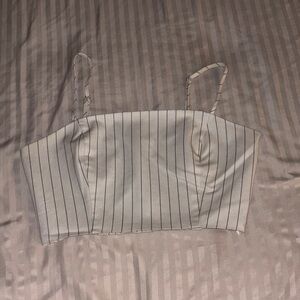 Striped Off White Women's Top